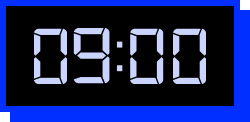 午前9時,9:00