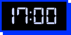 午後5時,17:00